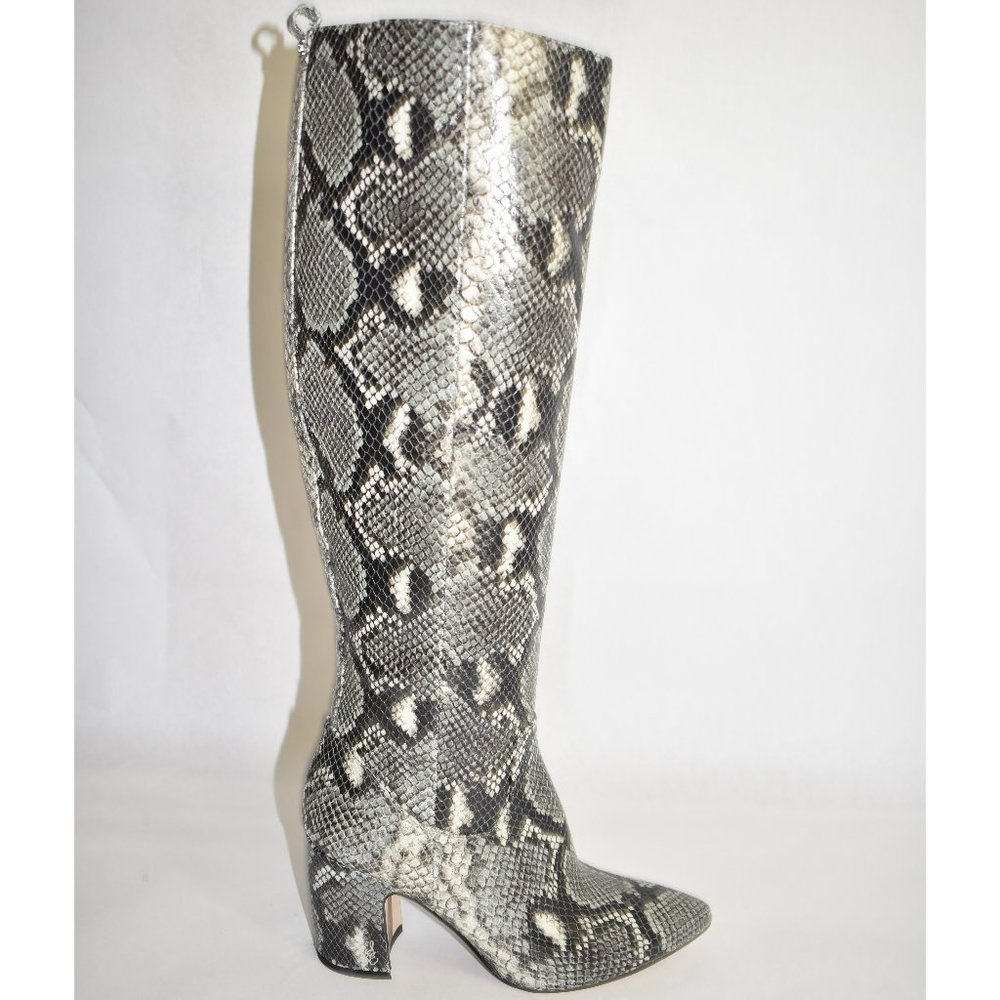 Sam Edelman Hai Leather Snake Print Python Size 6 - image 3